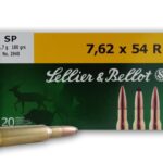 Sellier & Bellot Rifle Ammunition 7.62x54R 180 gr SP 2625 fps – 20/box