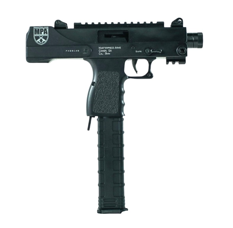 MasterPiece Arms 30SST Defender 9mm Side Cocking Scope Mount 9mm Luger 6″ 30+1 Black Parkerized