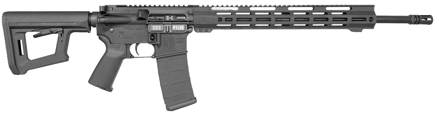 Diamondback DB1720H002 DB15 223 Wylde 30+1 18″ Black Nitride Threaded Barrel, Black Cerakote Aluminum Receiver w/Picatinny Rail, M-LOK Handguard, Black Synthetic Stock, Black Magpul Grip