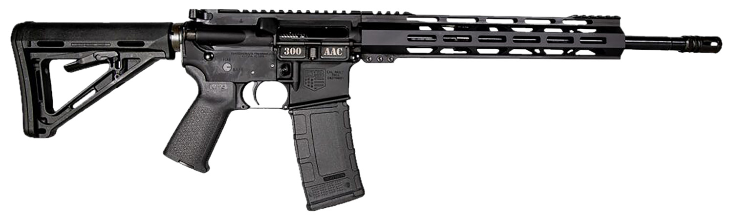 Diamondback DB1718B002 DB15 300 AAC Blackout 30+1 16″ Black Nitride Threaded Barrel, Black Hardcoat Anodized Aluminum/Carbon Receiver w/Picatinny Rail Receiver, M-LOK Handguard, Magpul MOE Grip