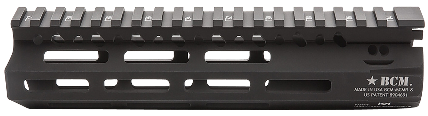 BCM MCMR8556BLK BCMGunfighter MCMR 8″ M-LOK, Free-Floating Style Made of Aluminum with Black Anodized Finish for AR-Platform