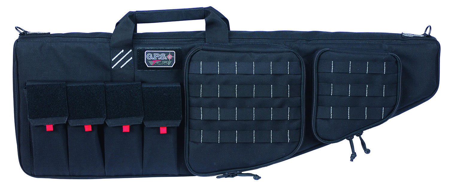 GPS Bags T35ARB Tactical AR Case 35″ Black 1000D Nylon with Mag & Storage Pockets, Lockable Zippers, External Handgun Pocket & DuPont Teflon Coating