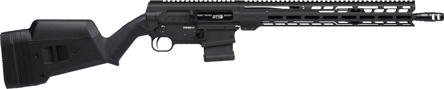 CMMG 55A520BAB Dissent BR4 *CA Compliant 223 Rem/5.56 NATO 10+1 16.10″ Black Armor Cerakote Aluminum Receiver, Magpul SGA Stock, Zeroed Drop-In Single Stage Trigger