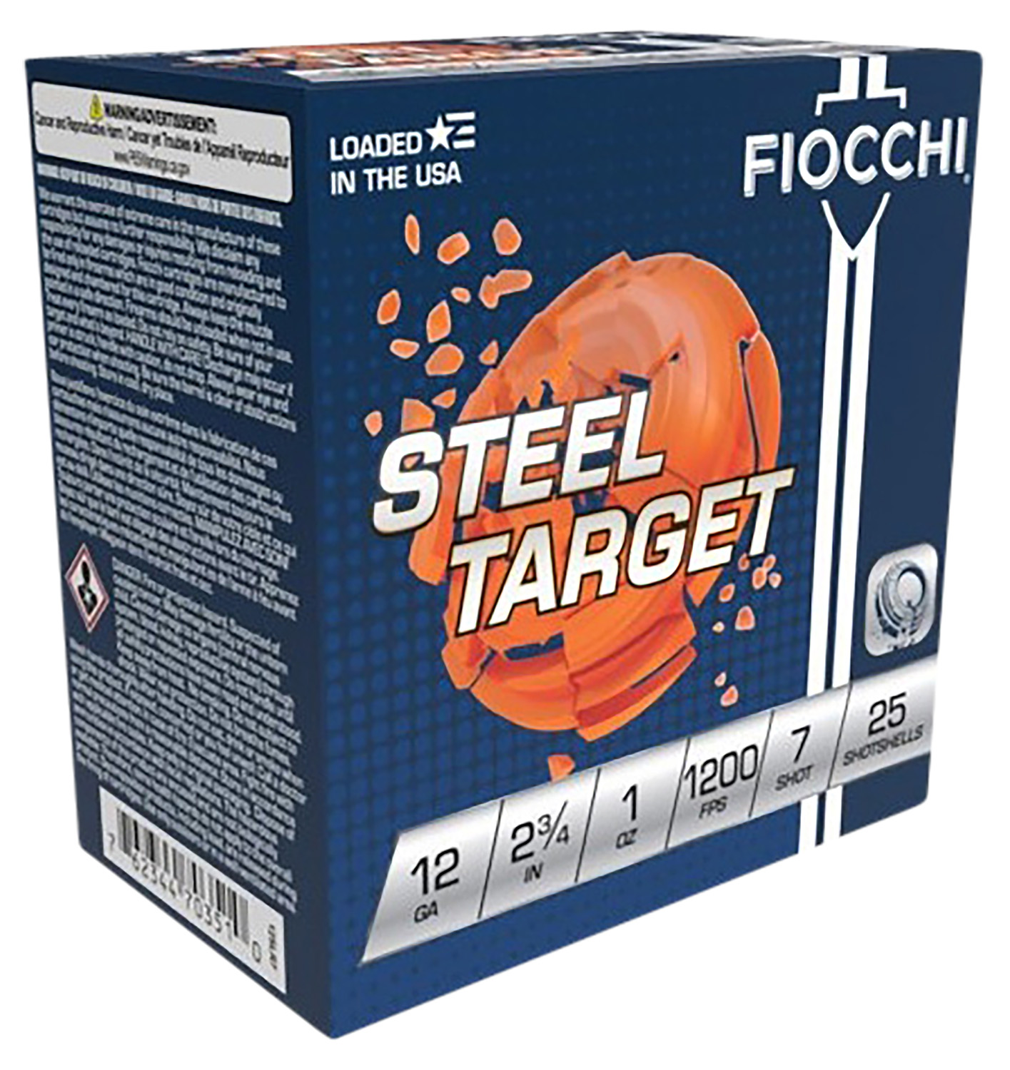 Fiocchi 12SLR7 Steel Target 12Gauge 2.75″ 1oz 7Shot 25 Per Box/10 Case