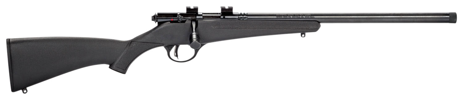 Savage Arms 13834 Rascal FLV-SR Youth 22 LR 1rd 16.12″ Matte Blued Heavy Barrel, Matte Blued Carbon Steel Receiver, Black Synthetic Stock, Right Hand