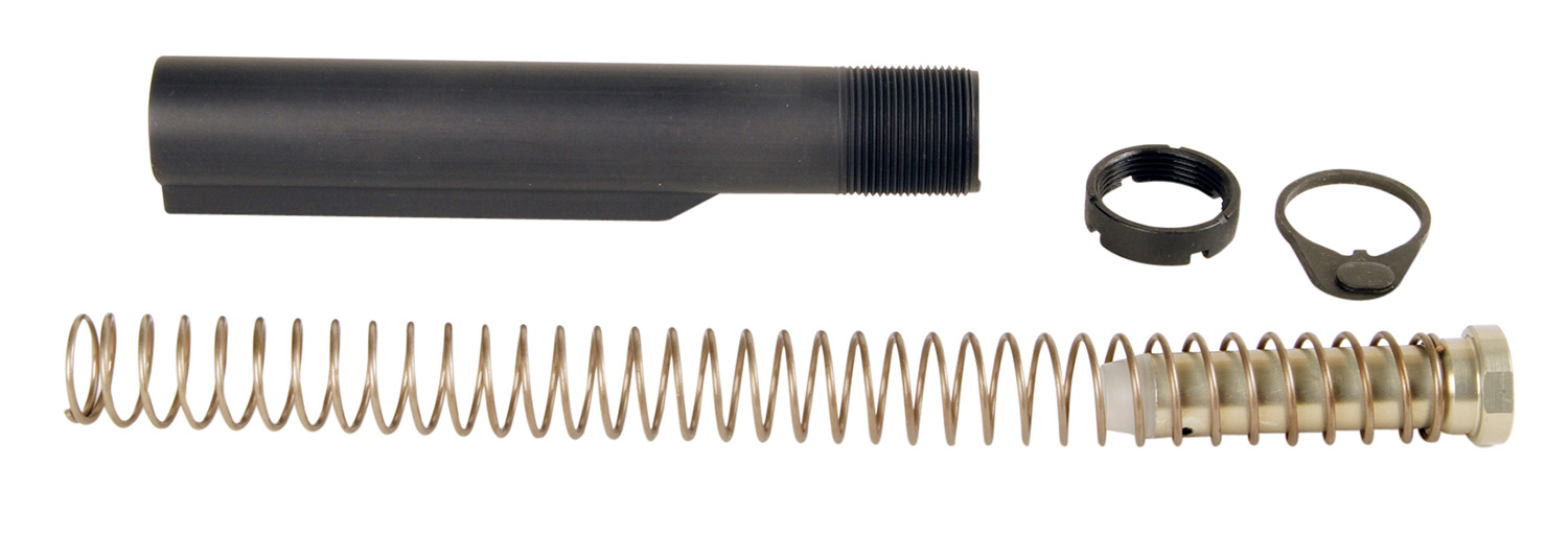 LBE Unlimited MILBUFKTCG Mil-Spec Buffer Tube Kit 6 Position AR-15 Gray