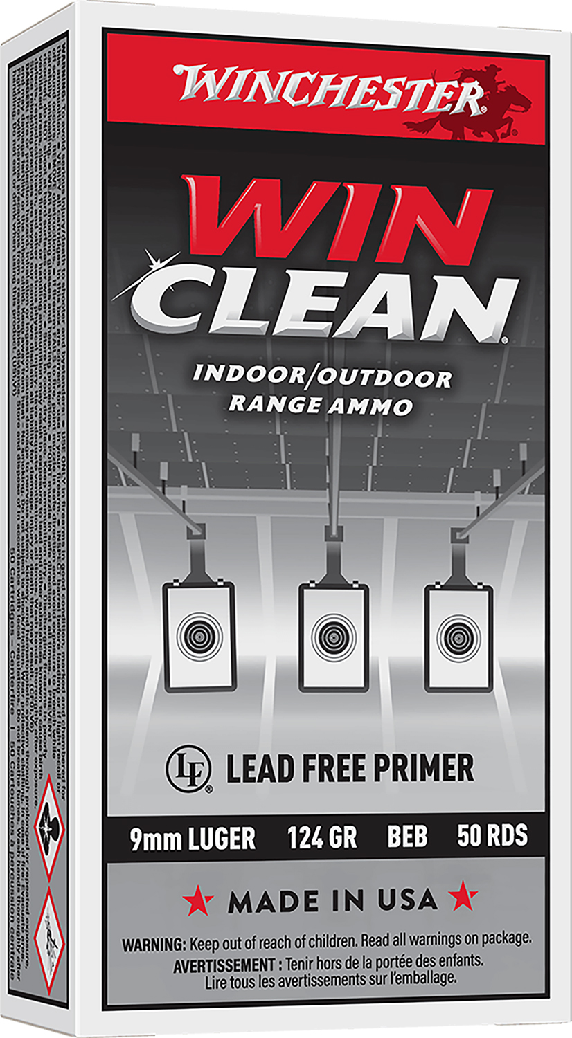 Winchester Ammo WC92 Super X  9mmLuger 124gr Winclean Brass Enclosed Base 50 Per Box/10 Case