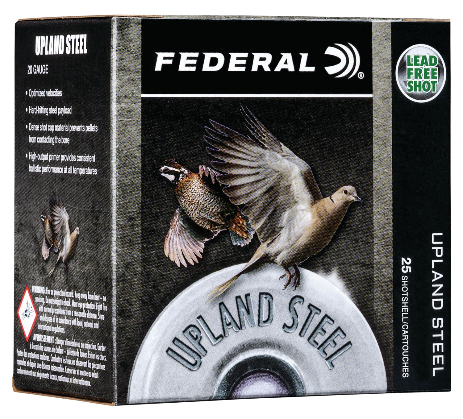 Federal USH2075 Upland Field & Range 20Gauge 2.75″ 7/8oz 7.5Shot 25 Per Box/10 Case