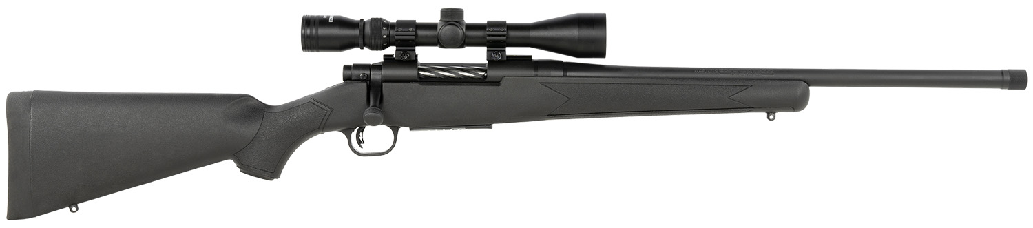 Mossberg 28212 Patriot Full Size 400 Legend 4+1 20″ Matte Blued Fluted Threaded Barrel, Drilled & Tapped Matte Blued Stainless Steel Receiver, Black Fixed Synthetic Stock 3-9x40mm Duplex, Right Hand