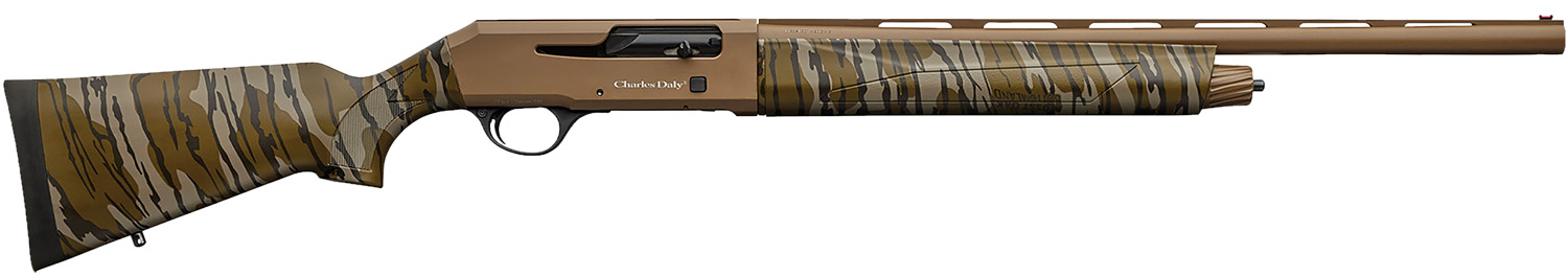 Charles Daly 930272 601 20 Gauge 4+1 3″ 22″ Vent Rib Barrel, Flat Dark Earth Finished Barrel/Receiver, Mossy Oak Bottomland Stock & Forend, Includes 3 Chokes