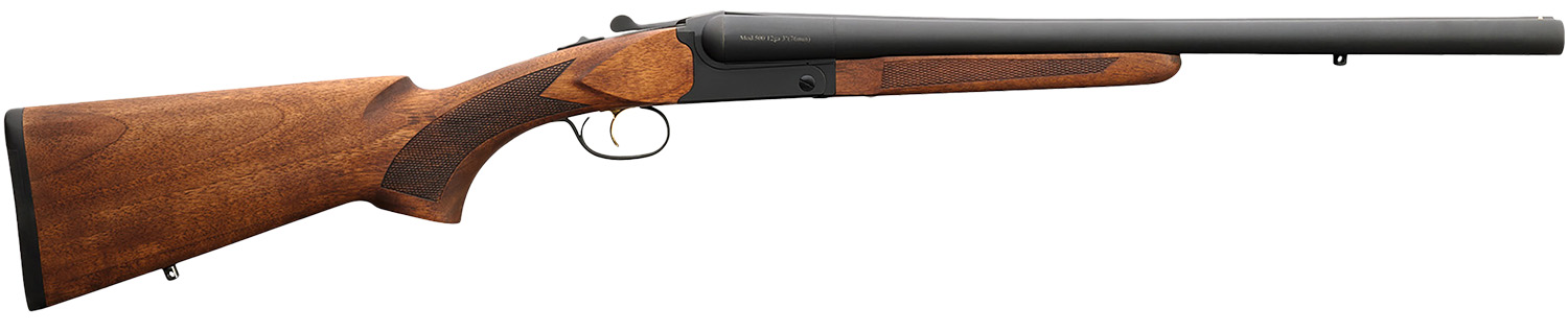 Charles Daly 930360 500 Field 12 Gauge Break Open 3″ 2 20″ Black Side By Side Barrel, Black Steel Receiver, Fixed Walnut Stock