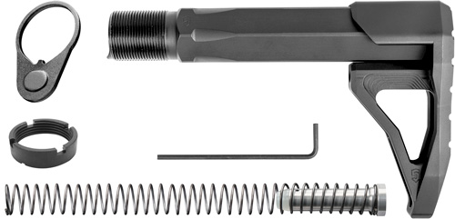 PHASE 5 MINI STOCK ASSEMBLY – CARBINE TUBE AR-15 BLACK