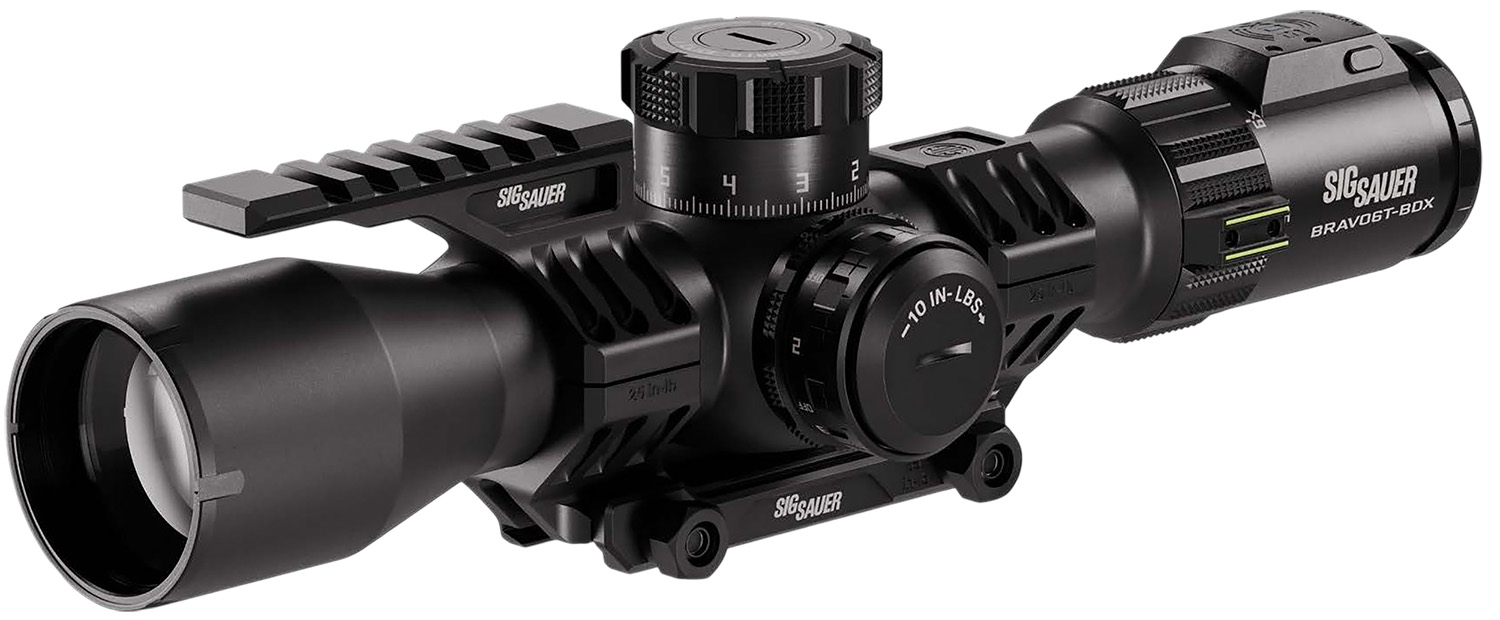 Sig Sauer Electro-Optics SOBBDX63104 BRAVO6T BDX Black 3-18x44mm, 35mm Tube, Illuminated MRAD DEV-L 2.0 Reticle