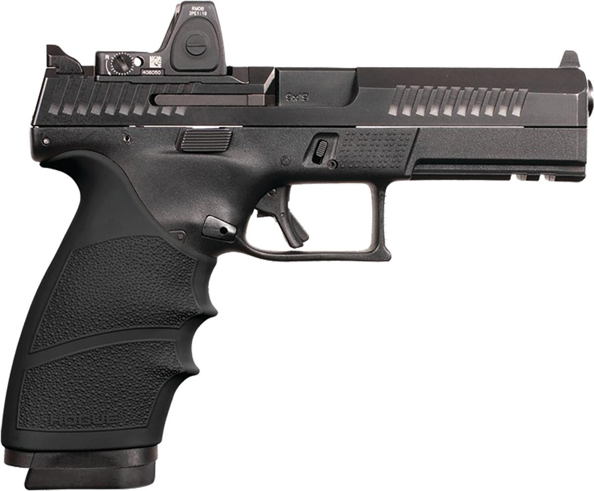 Hogue HandAll Beavertail Grip Sleeve CZ P-10 Full Size 9mm – Black
