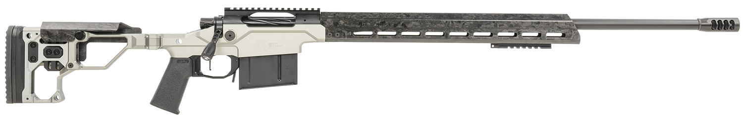 Christensen Arms 8010307400 Modern Precision 308 Win 16″ Threaded Carbon Fiber Barrel 5+1, Black Nitride Finish, Tungsten Anodized Folding Stock, Polymer Grip
