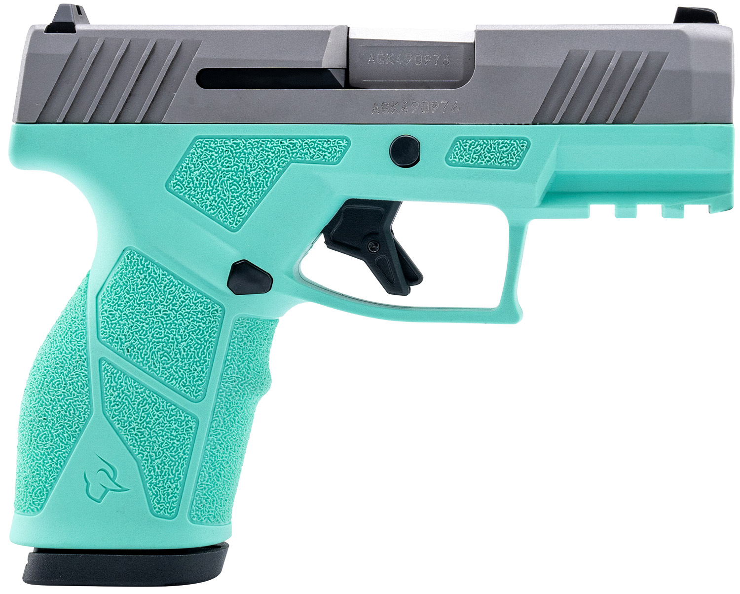 Taurus 1-GX2939C GX2 9mm Luger 13+1 3.37″ Matte Stainless Steel Barrel, Matte Serrated Stainless Steel Slide, Cyan Polymer Frame w/Picatinny Rail, Polymer Grip