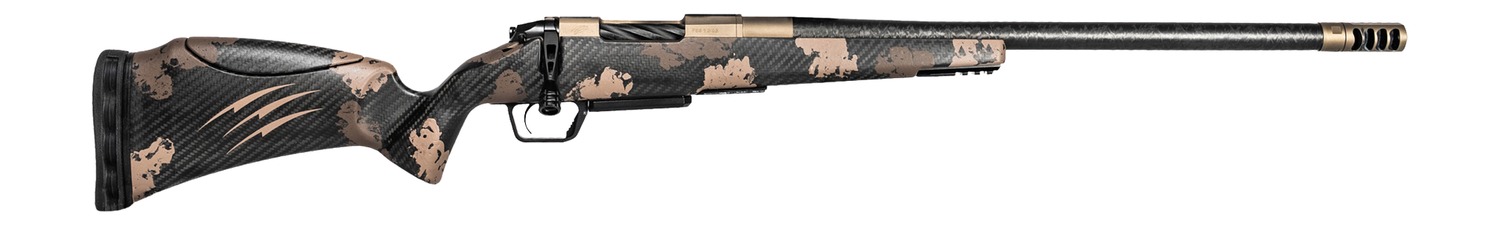 Fierce Firearms RIVSCX22CM20BDS Carbon Rival XP 2.0 22 Creedmoor 20″ Smoked Bronze Cerakote Spiral Fluted Stainless Steel Barrel & Drilled & Tapped Receiver, Desert Shadow Camo Adj Comb Carbon Fiber S