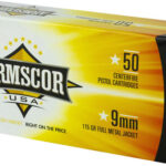 ARMSCOR 9MM LUGER 115GR FMJ – 50RD 20BX/CS