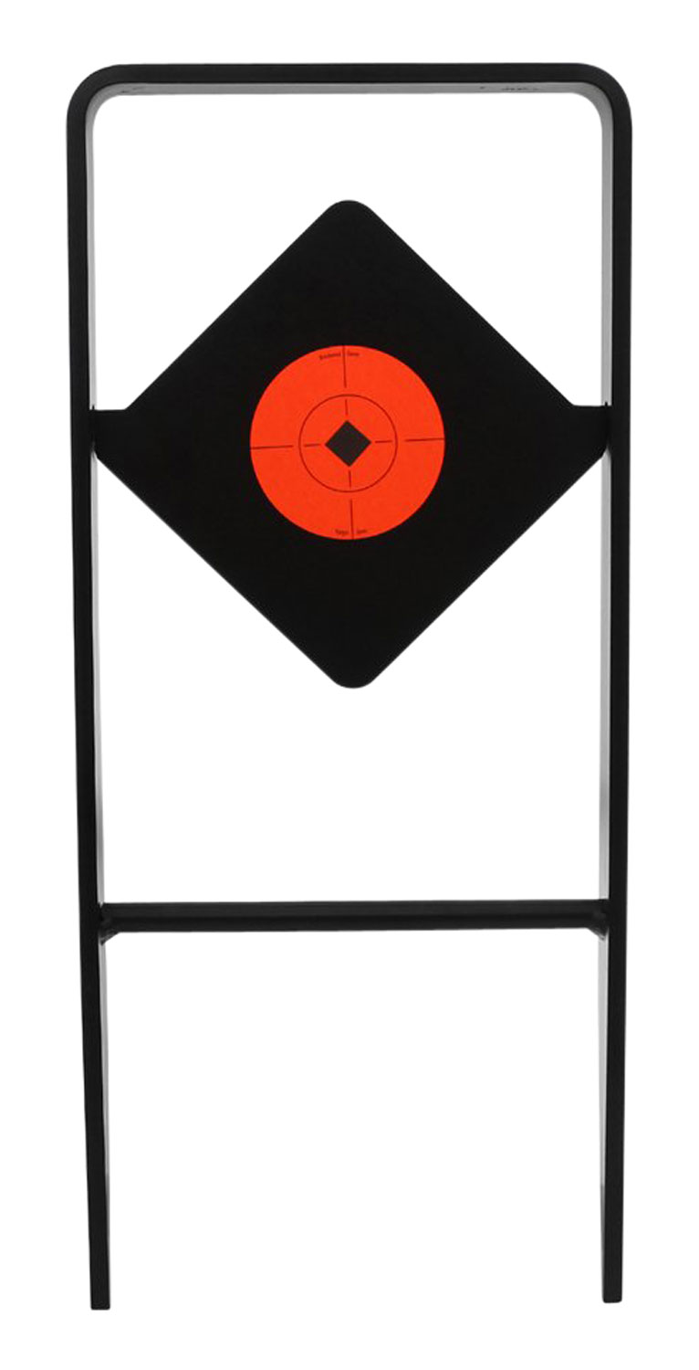 Birchwood Casey 47340 World of Targets Ace of Diamonds Centerfire Target AR500 Steel Black/Red Diamond Illustration Impact Enhancement Motion 0.50″ Thick