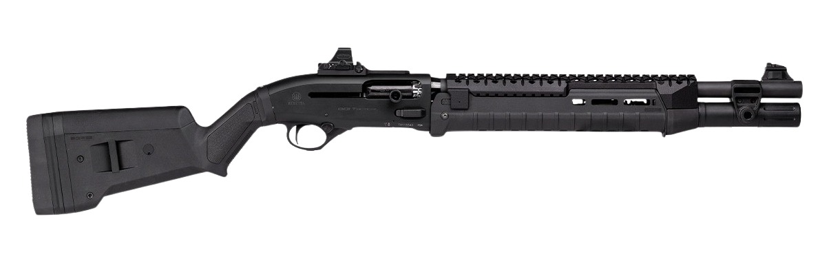 Langdon Tactical Tech LTT1301HZFRMBLK Beretta 1301 3″ 7+1 18.50″ Black Oxide Heat Shield Barrel, Black Aluminum Receiver, Black Magpul Polymer Stock, Modified Magpul Zhukov Forend