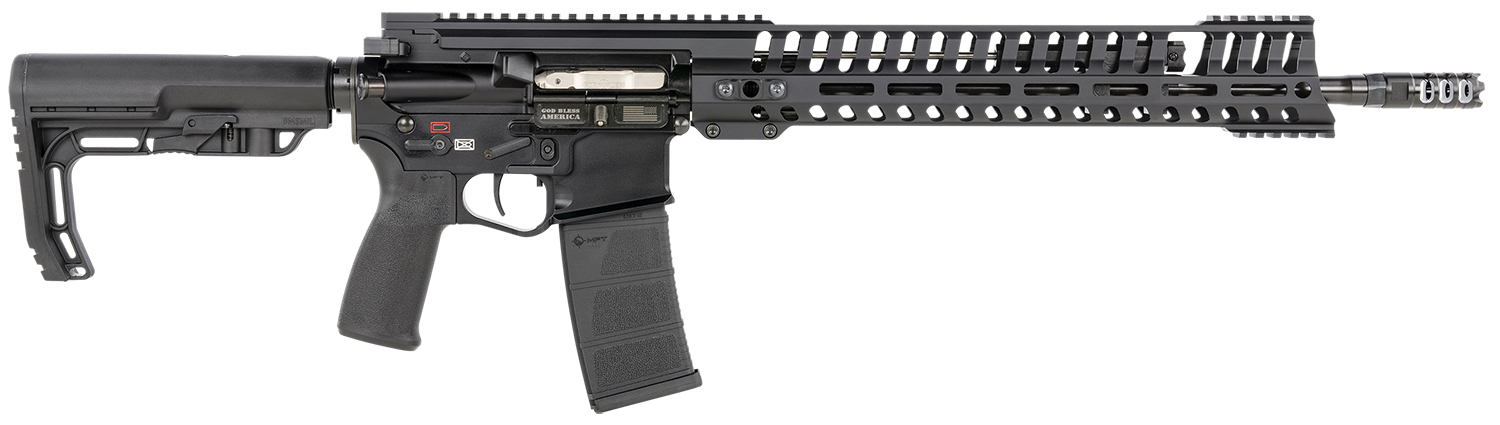 Patriot Ordnance Factory 01143 P415 Edge 223 Rem,5.56x45mm NATO 16.50″ 30+1 Black Hard Coat Anodized 6 Position MFT Stock