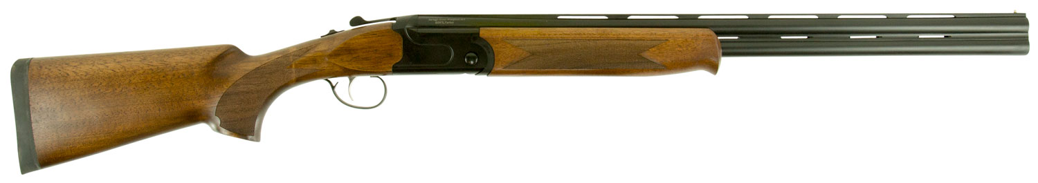 Stevens 22154 555  Compact 20 Gauge Break Open 3″ 2rd 24″ Black Satin Over/Under Vent Rib Barrel, Satin Black Aluminum Receiver, Fixed Satin Turkish Walnut Stock, Ambidextrous