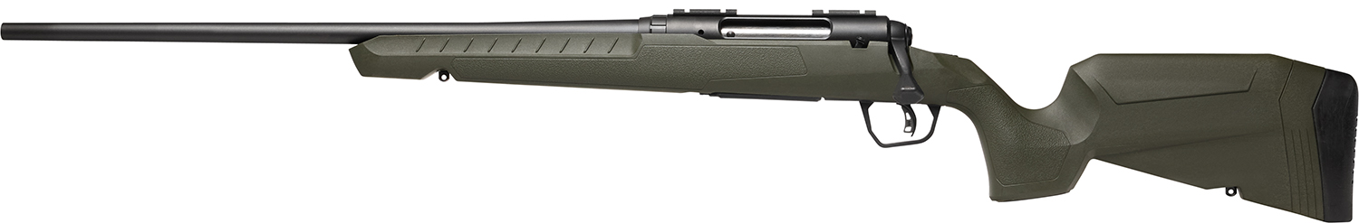 Savage Arms 32072 Axis 2  22-250 Rem 4+1 22″ Matte Black Sporter Barrel, Matte Black Drilled & Tapped Steel Receiver, Fixed Green Synthetic Stock, Left Hand