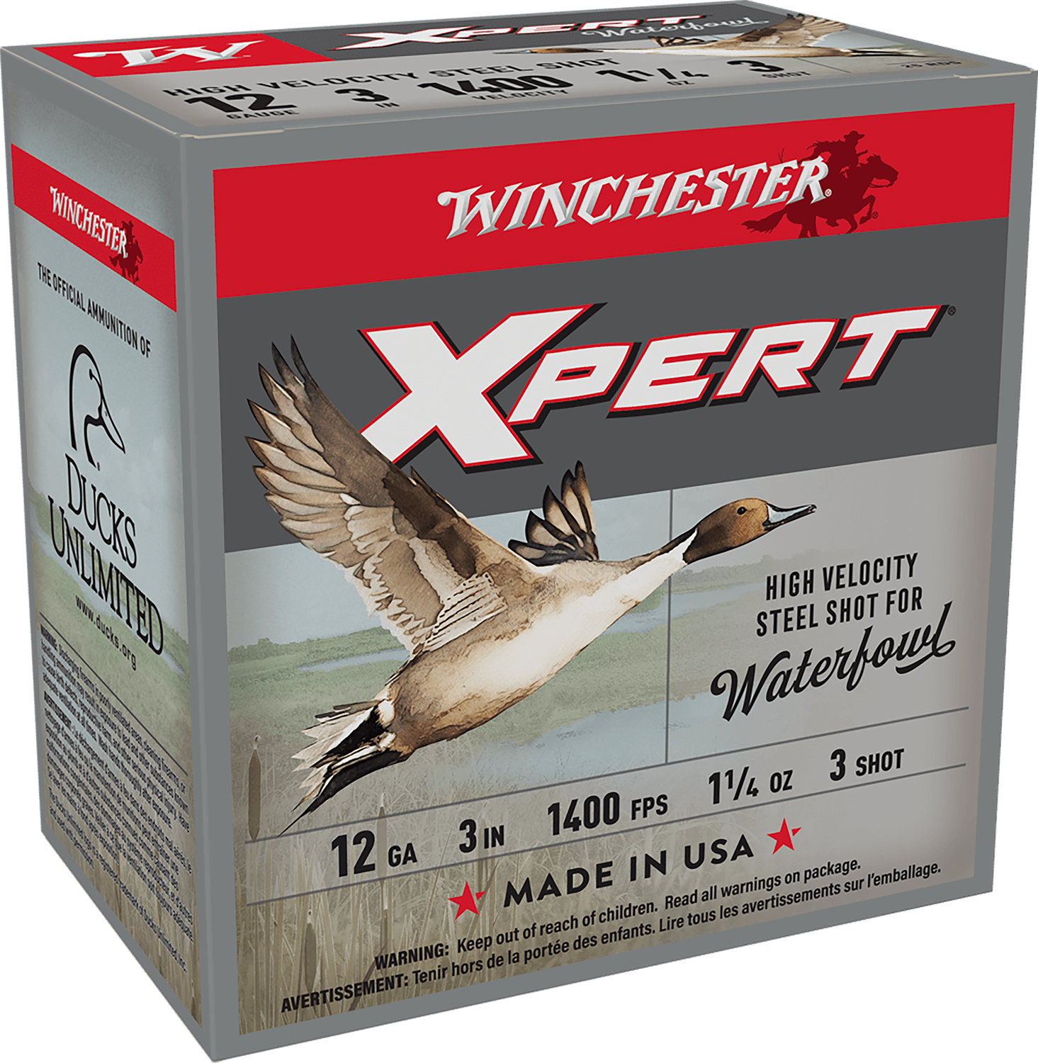 Winchester Ammo WEX123H3 Super X Xpert High Velocity 12Gauge 3″ 1 1/4oz 3Shot 25 Per Box/10 Case