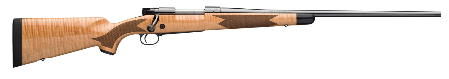 Winchester Repeating Arms 535218233 Model 70 Super Grade 300 Win Mag Caliber with 3+1 Capacity, 26″ Barrel, High Polished Blued Metal Finish, & Gloss AAA Maple Stock Right Hand (Full Size)