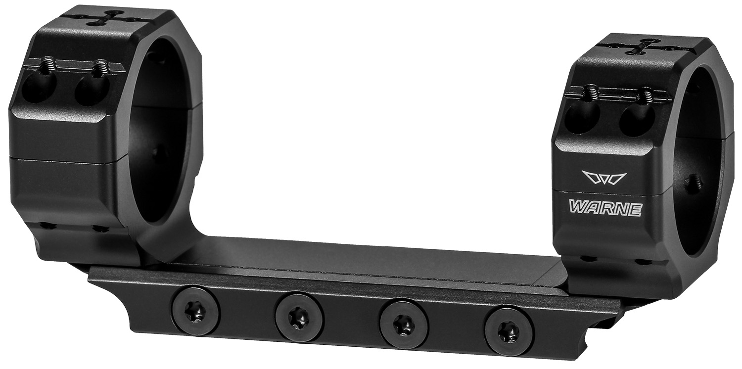 Warne 7824M Precision Mount Scope Mount/Ring Combo Black Anodized 34mm 0 MOA