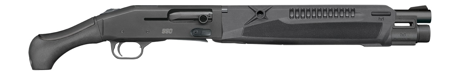 Mossberg 83010 990 Aftershock SPX Semi-Auto 3″ 5+1 14.75″ Black Cerakote Integrated Heat Shield Barrel & Drilled & Tapped Receiver, Black Polymer Grip