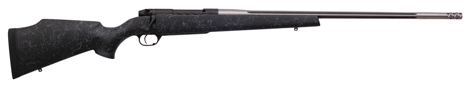 Weatherby MAM01N333WR8B Mark V Accumark 338-378 Wthby Mag 2+1 26″ Barrel, Graphite Black Cerakote Metal Finish, Gray Webbed Black Fixed Monte Carlo Stock