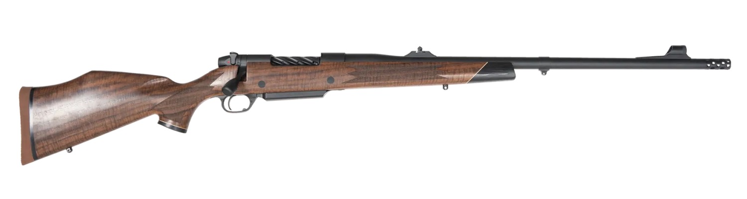 Weatherby MFT01N257WR6B Mark V Frontier Full Size 257 WBY Mag 3+1 24″ + 2″ Graphite Black Cerakote Threaded Barrel, Graphite Black Cerakote Steel Drilled & Tapped Receiver, Oiled Walnut Monte Carlo St