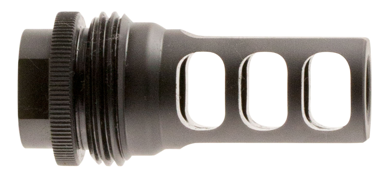 SilencerCo AC1733 ASR Muzzle Brake Black Steel with 5/8″-24 tpi Threads for 458 Cal