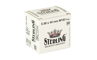 STERLING 5.56 M193 55GR FMJ 30/1500