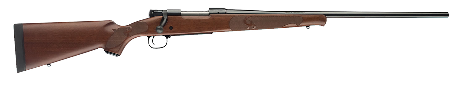 Winchester Repeating Arms 535200233 Model 70 Featherweight 300 Win Mag 3+1 24″ Satin Walnut Fixed w/Feather Checkering Stock Brushed Polish Blued Right Hand
