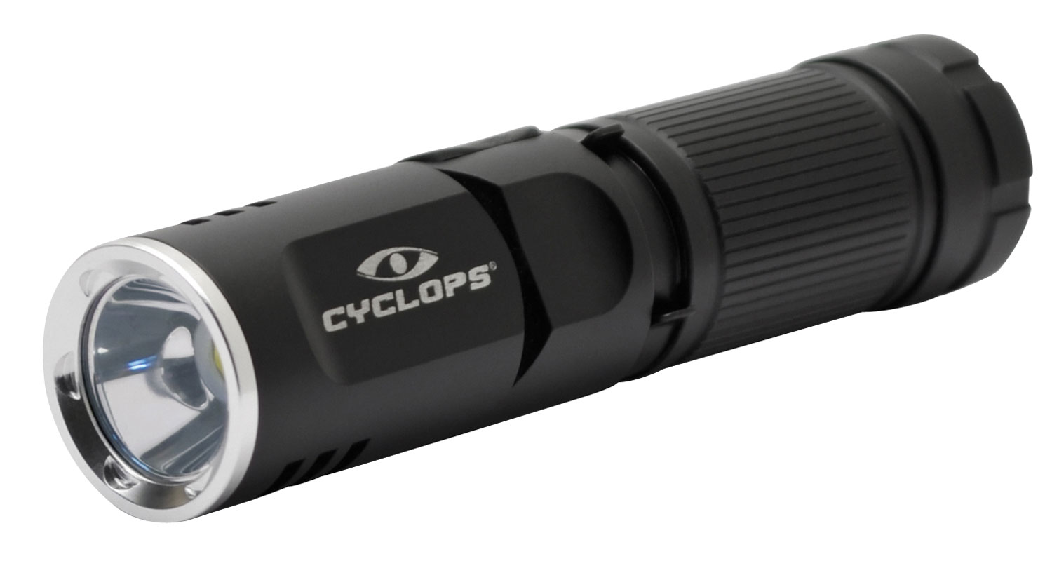Cyclops CYCFLX400 FLX400 LED Flashlight Black Anodized 160/400 Lumens White LED