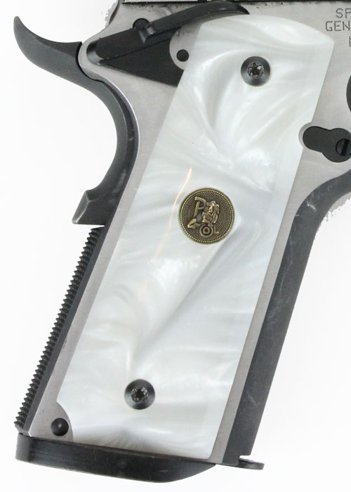 PACHMAYR GRIPS 1911 FULL SIZE – WHITE PEARL SMOOTH