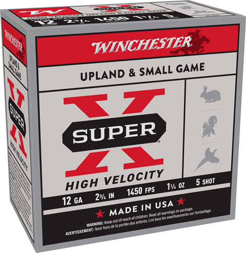 WINCHESTER SUPER-X 12GA 2.75″ – 1-1/4OZ #5 1450FPS 25RD 10BX/C