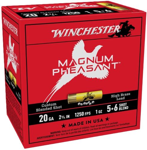 WINCHESTER MAGNUM PHEASANT – 20GA 2.75″ 1OZ 5&6 25RD 10BX/C