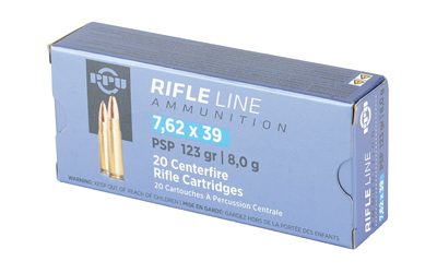 PPU 7.62X39 POINTED SP 123GR 20/1000