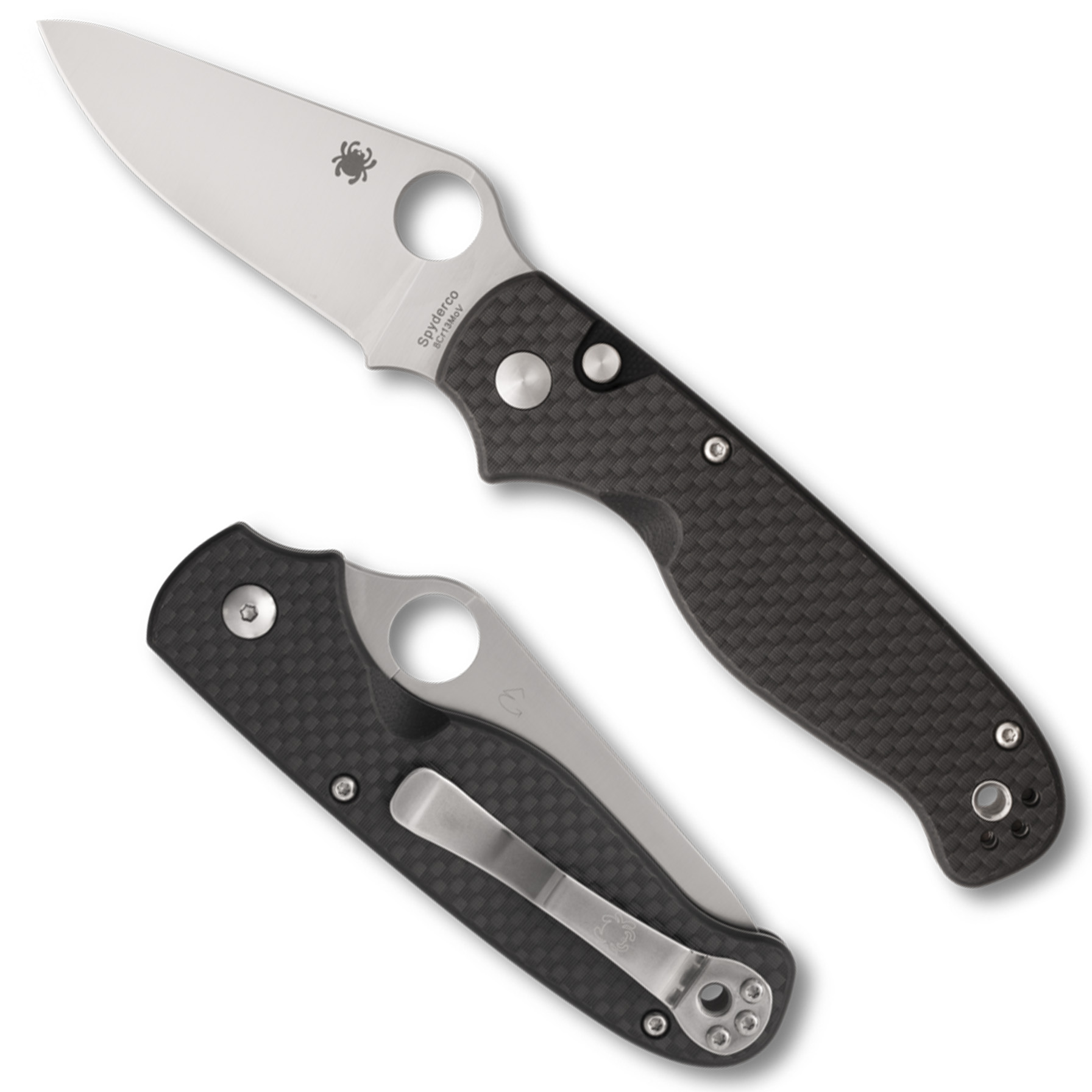 SPY BUTTONUP 3.27″ CARBON/STN