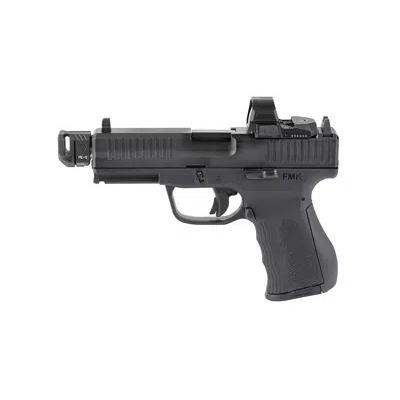 FMK 9C1 G3 Handgun 9mm Luger 14(1) &17(1)rd Magazines 4.5″ Threaded Barrel Red Dot Black Frame