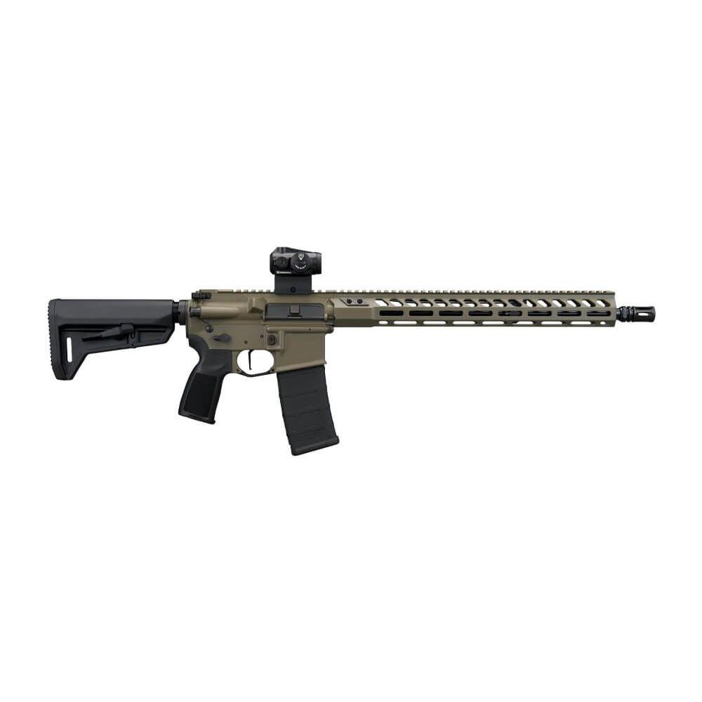 Sig Sauer  M400 Forge Moos Green Rifle 5.56 NATO 30rd Magazine 16″ Barrel ROMEO-MSR GEN II Adjustable Stock M-LOK Handguard