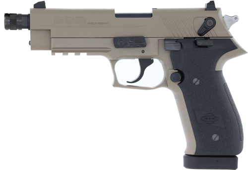 GERMAN SPORT FIREFLY 22LR – 4.9″ FS 13RD THREADED TAN