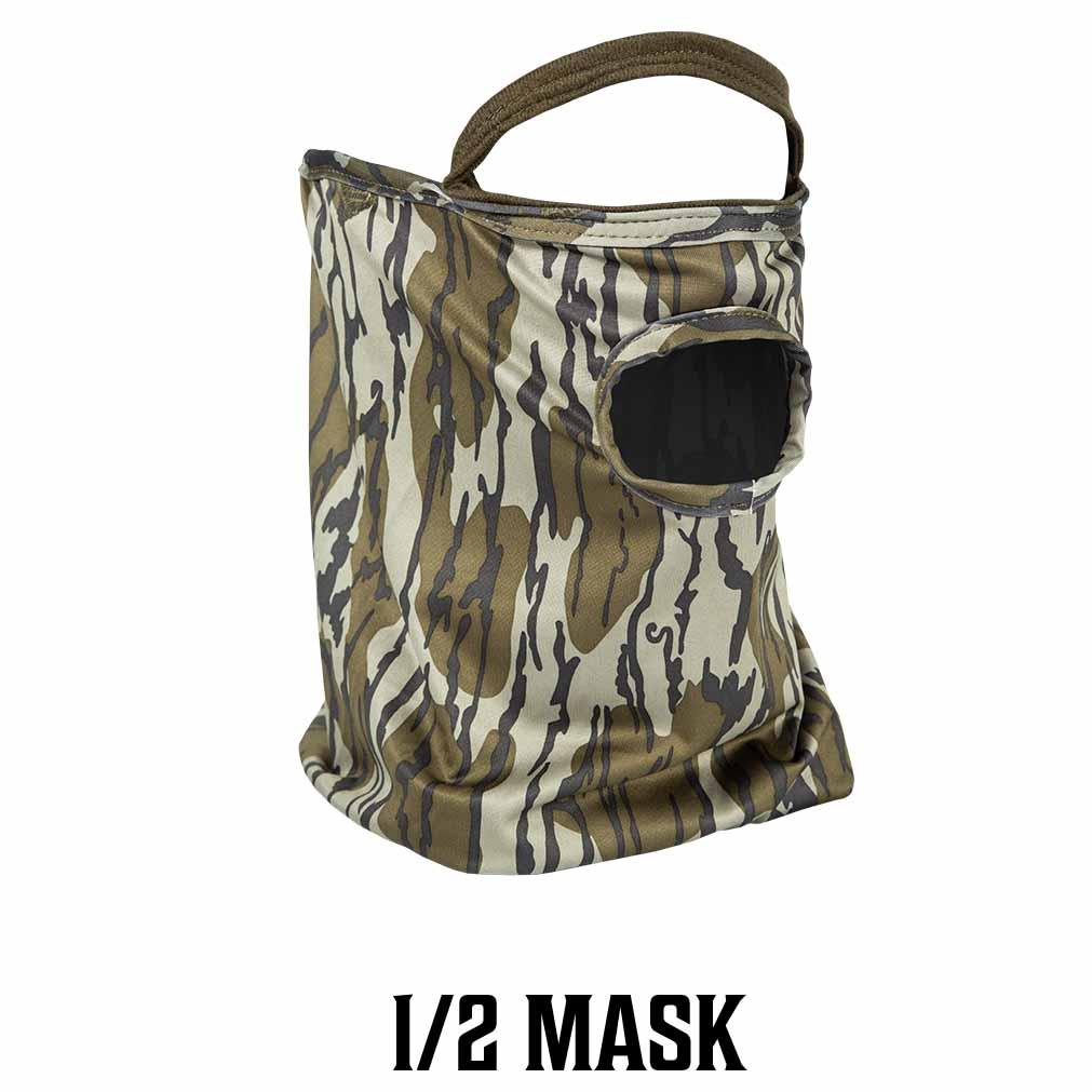 Primos Stretch Fit Mask – Mossy Oak Bottomland 1/2 Face