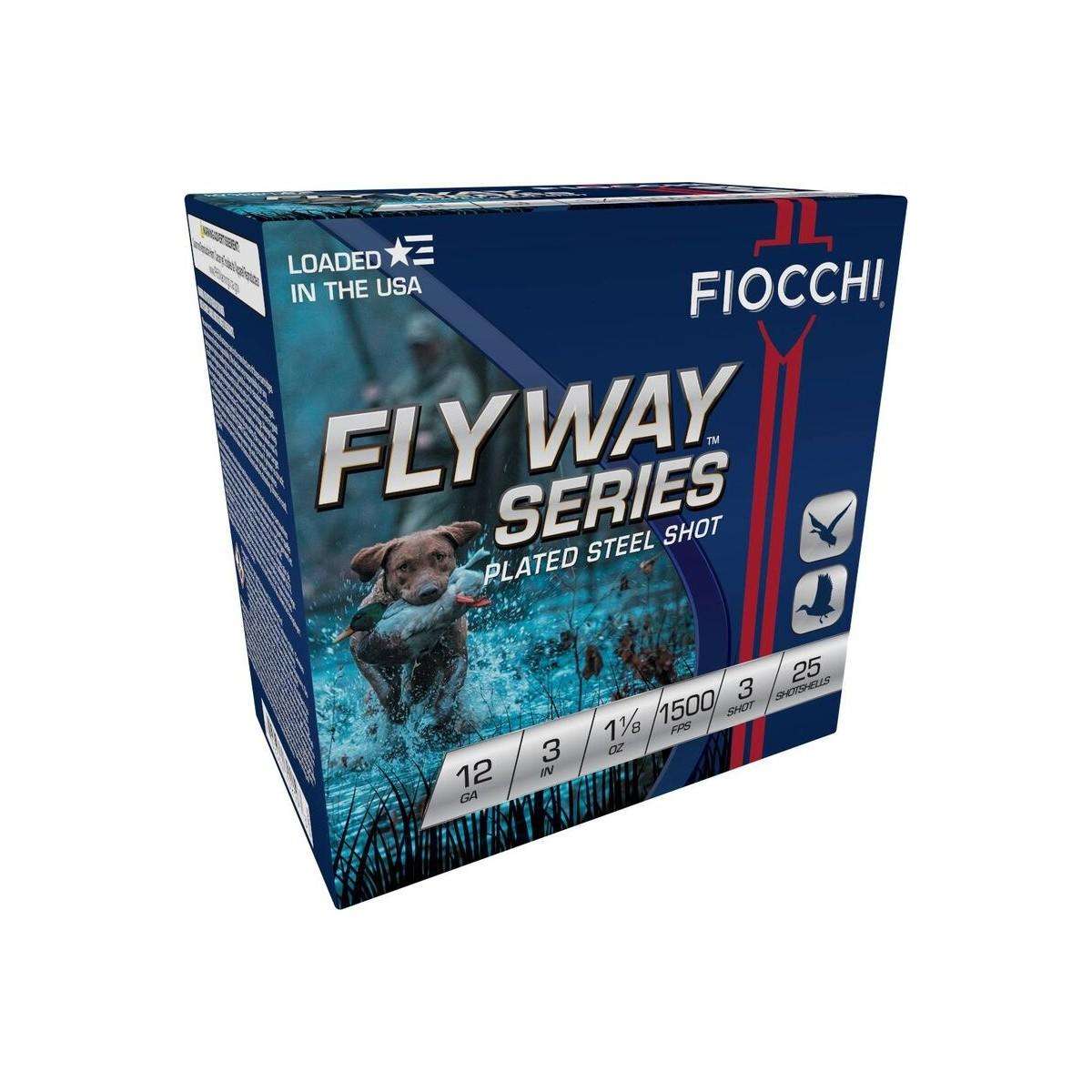 Fiocchi Flyway Series Shotshells 12ga 3″ 1-1/8oz 1500 fps #3 25/ct