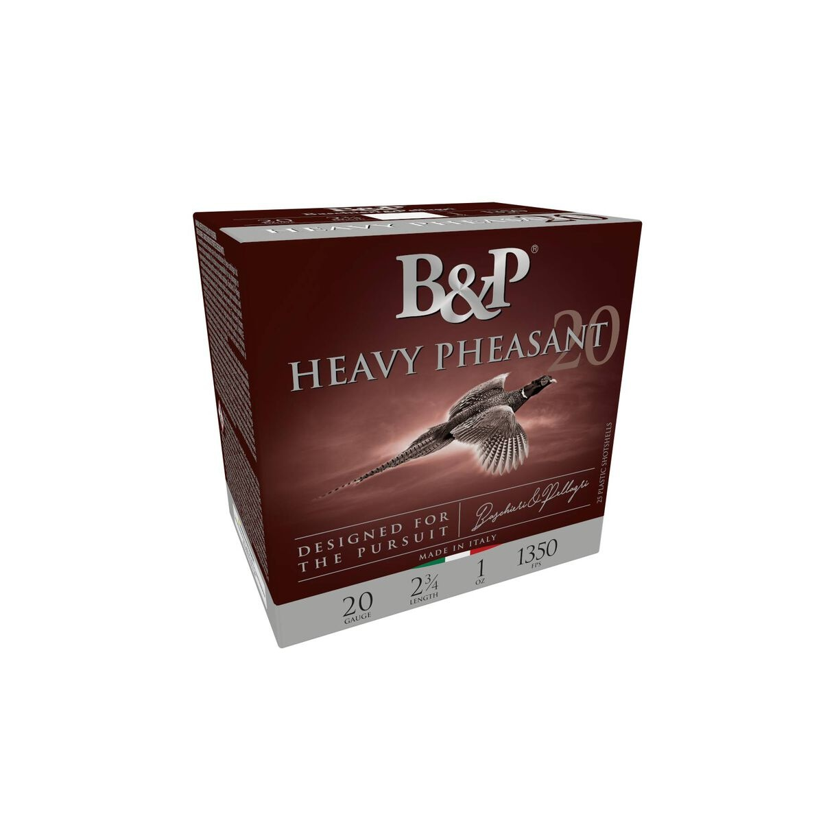 B&P Heavy Pheasant Shotshells 20ga 3” 1-1/4oz 1300 fps #4 25/ct