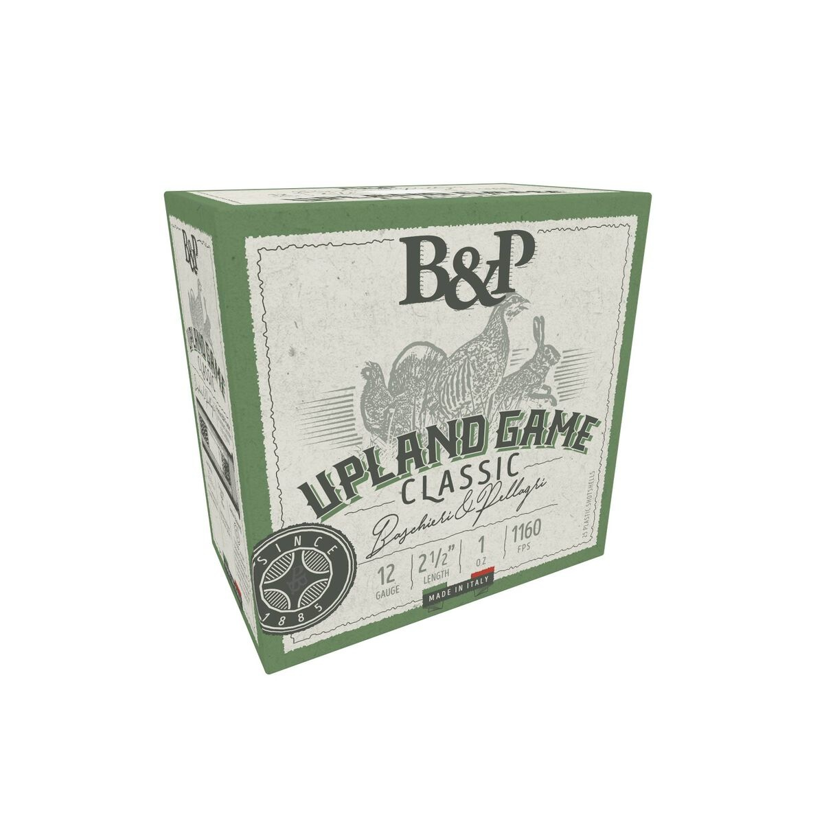 B&P Upland Game Classic Shotshells 12ga 2-1/2” 1oz 1160 fps #6 25/ct