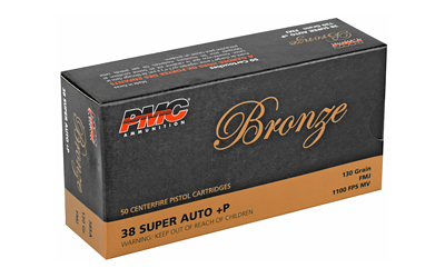 PMC BRNZ 38SUPER +P 130 FMJ 50/1000